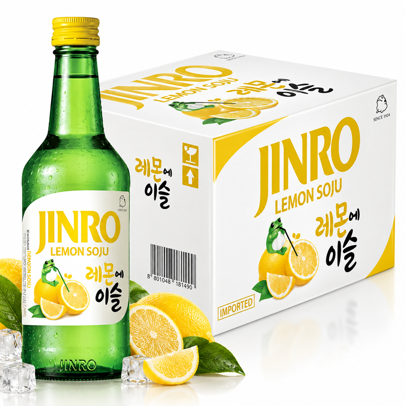 Jinro Chamisul soju - citroensmaak 20 x 350 ml 13%