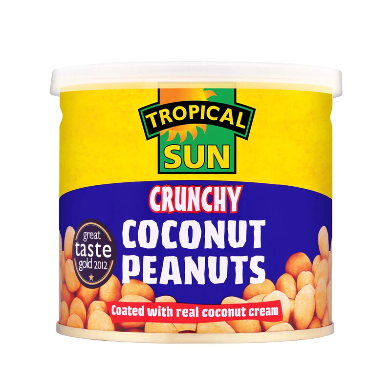 Tropical Sun Cream/Golden Crunchy Coconut Peanuts 165G