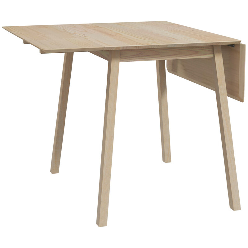 Dining Table Folding Natural Wood