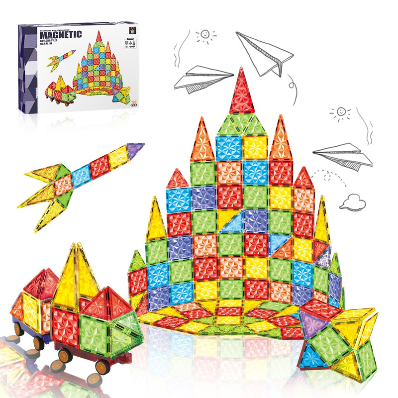 Educational Toys magnetic tiles magnetspielzeug magnetkugeln kinder 7.5cm Diamond Sur