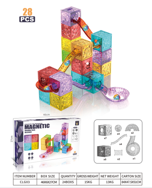 Educational Toys magnetic tiles magnetspielzeug magnetkugeln kinder Qiyuan Educationa