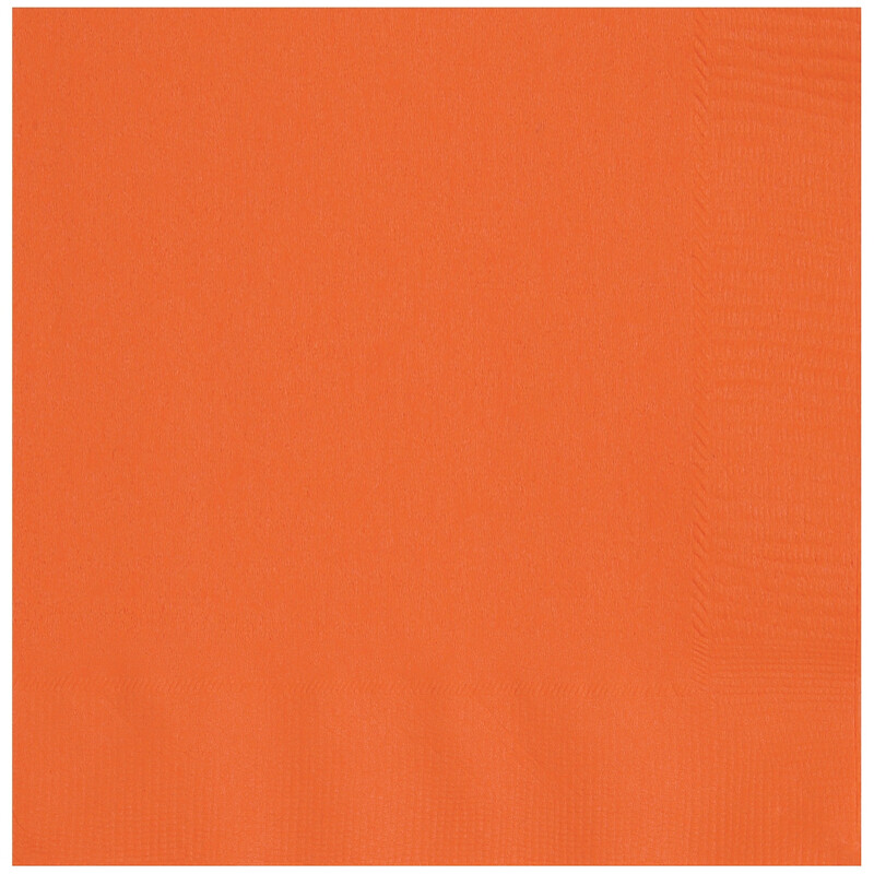 Unique Lunch Napkins, Orange, 20 pack