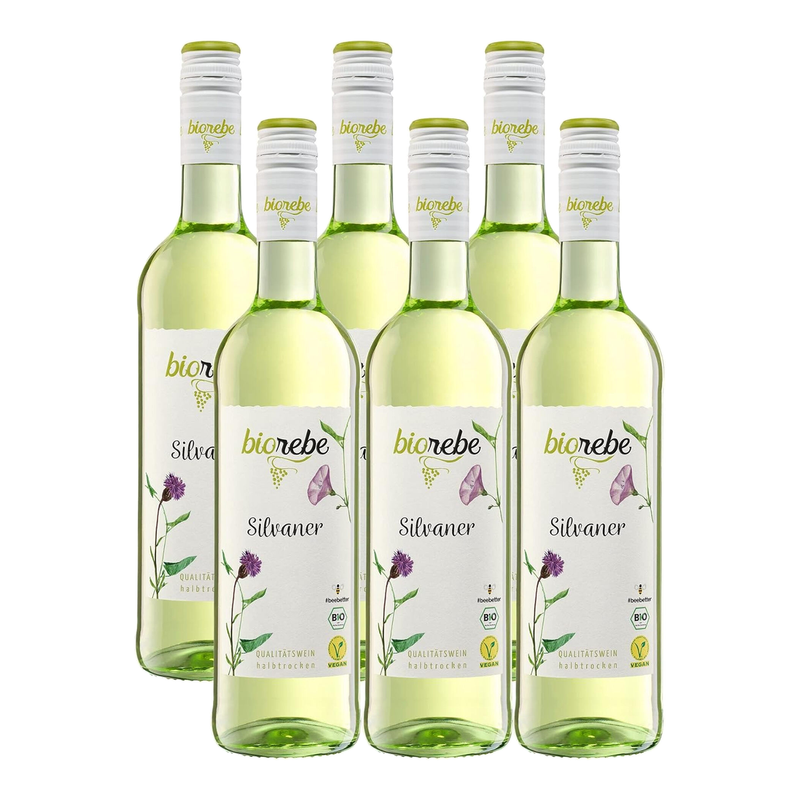 Biorebe Silvaner Bio Vegan Halbtrocken 6 x 0,75 L