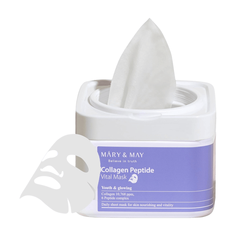 MARY&MAY Collageen Peptide Vital Masker 30 Stuks/400 g