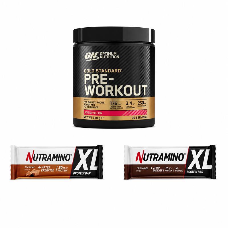 Gold Standard Pre-Workout Watermeloen & Nutramino XL Proteïnereep Bundel