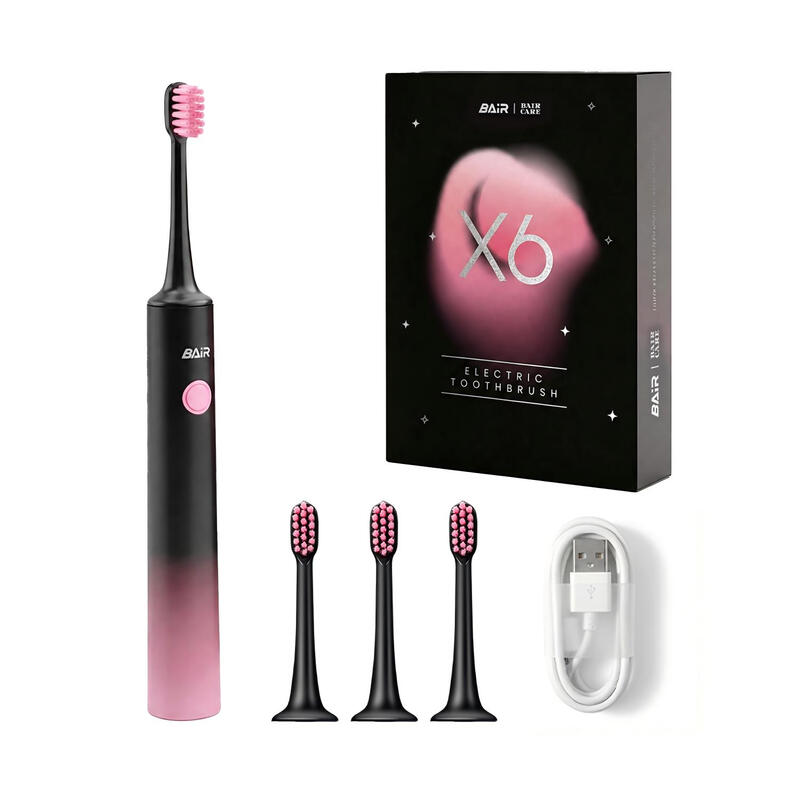 BAIR CARE X6 Sonic Electric Toothbrush - 90-Day Long Battery, Rechargeable, 5 Modes, High-Frequency Vibration, IPX7 Waterproof, Daily Oral Care