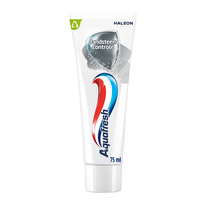 Aquafresh Tandsteen Controle Tandpasta - Voorkomt en Verwijdert Tandsteen Effectief voor een Schone Mond, 75ml