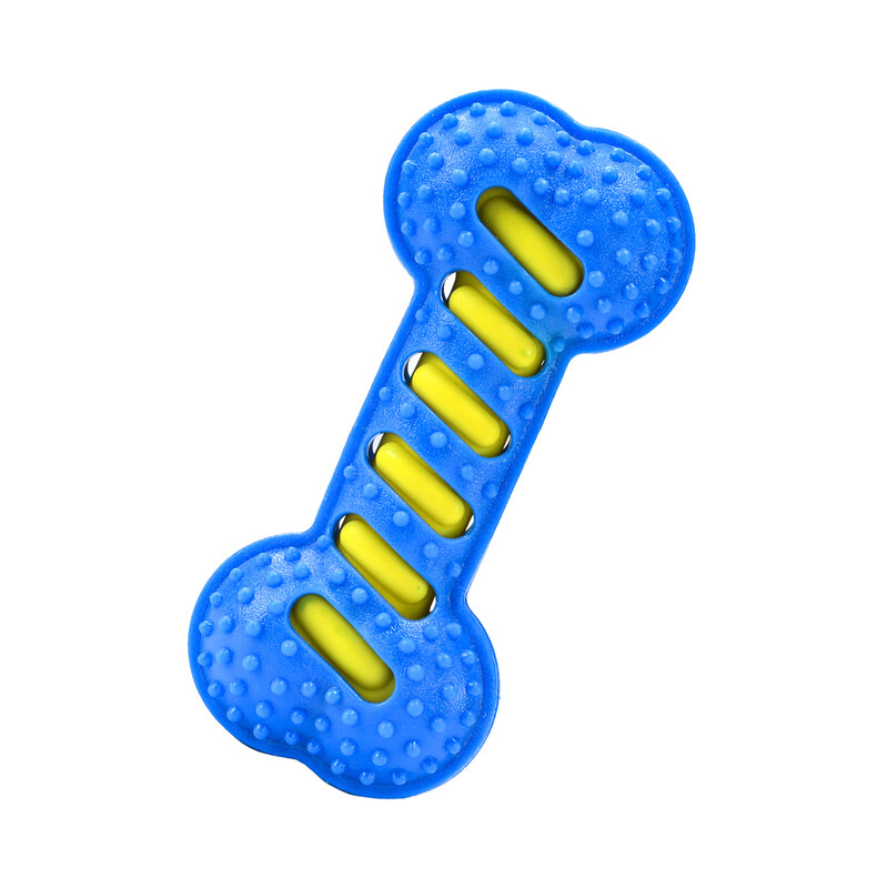 TPR Squeaky Bone Toy for Dogs, PVC + TPR Durable Sound Toy for Small and Medium Pets,