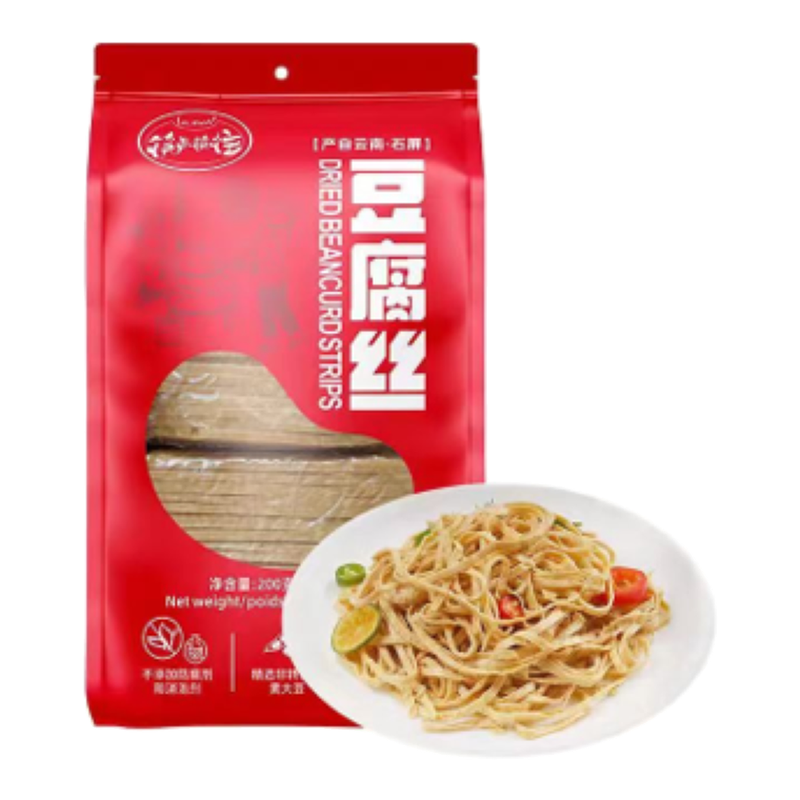 Kuai Lai Kuai Wang Gedroogde tofu-strengen 200 g