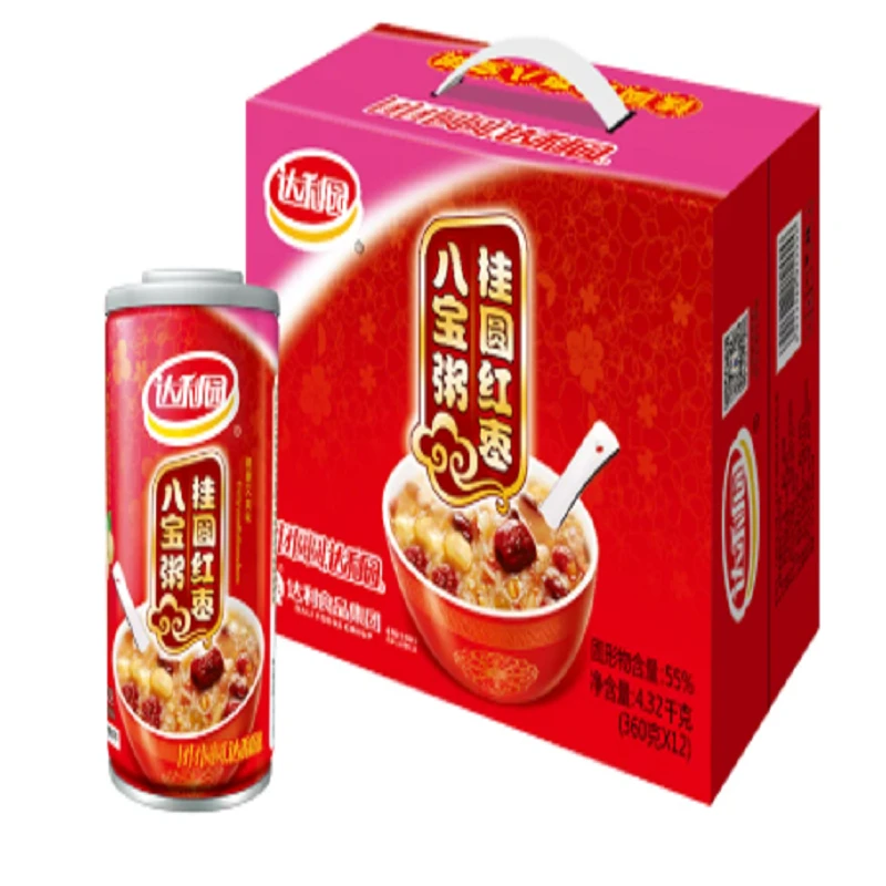 Daliyuan Acht-Schätze-Reisbrei mit Longan und roten Datteln 360 g x 12