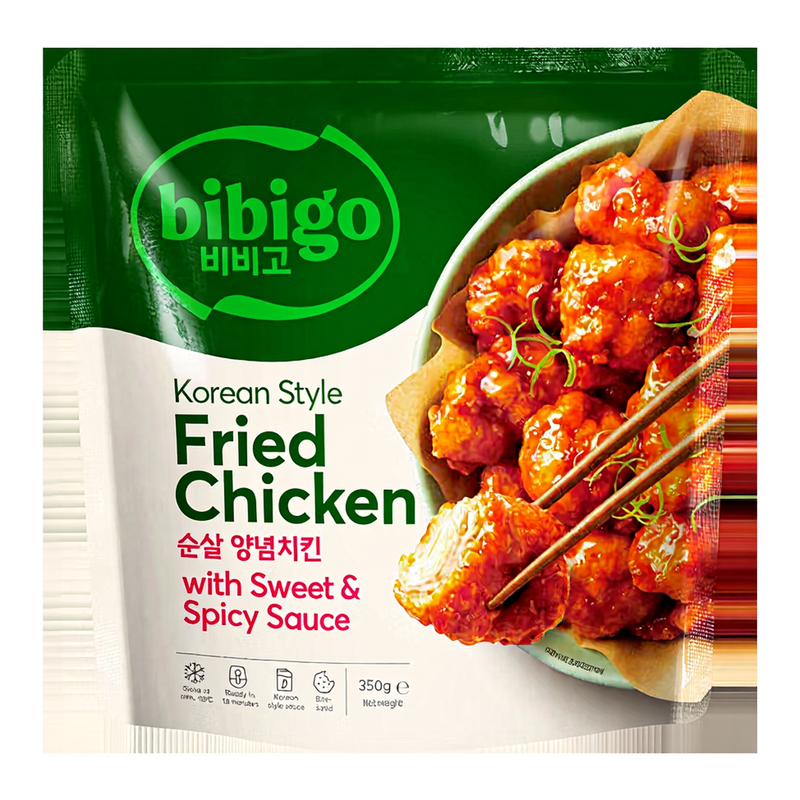 Bibigo Korean Style Fried Chicken With Sweet & Spicy Sauce 350G/Pack