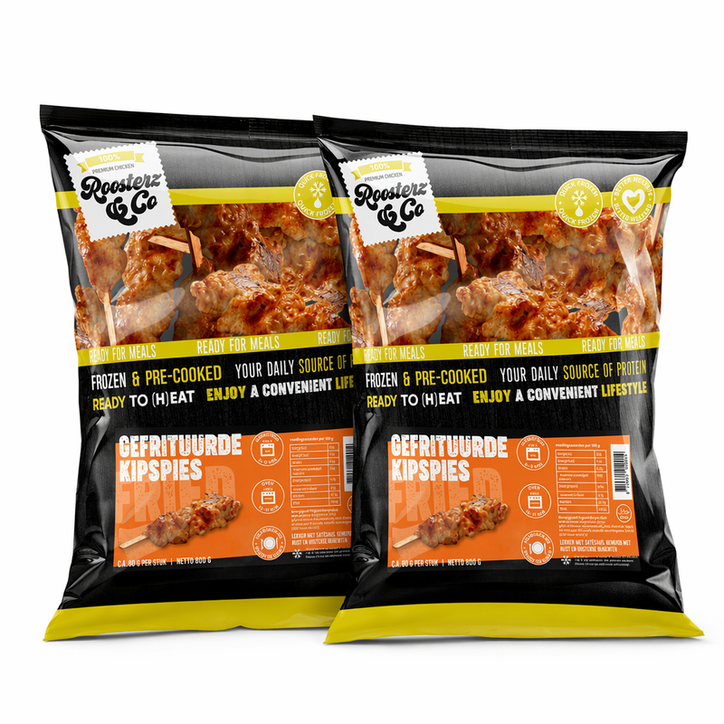 Roosterz&Co Gegrilde Kipspiesjes – 2 x 800 g
