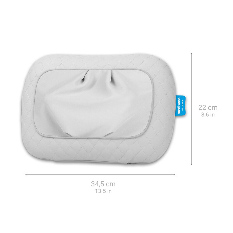 Medisana MCG 800 Comfort Shiatsu-Massagekissen – 4 rotierende Gel-Massageköpfe, Rotes Licht & Wärmefunktion, Klettverschluss, …