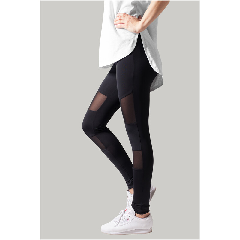 Urban Classics Damen Tech Mesh Leggings schwarz M