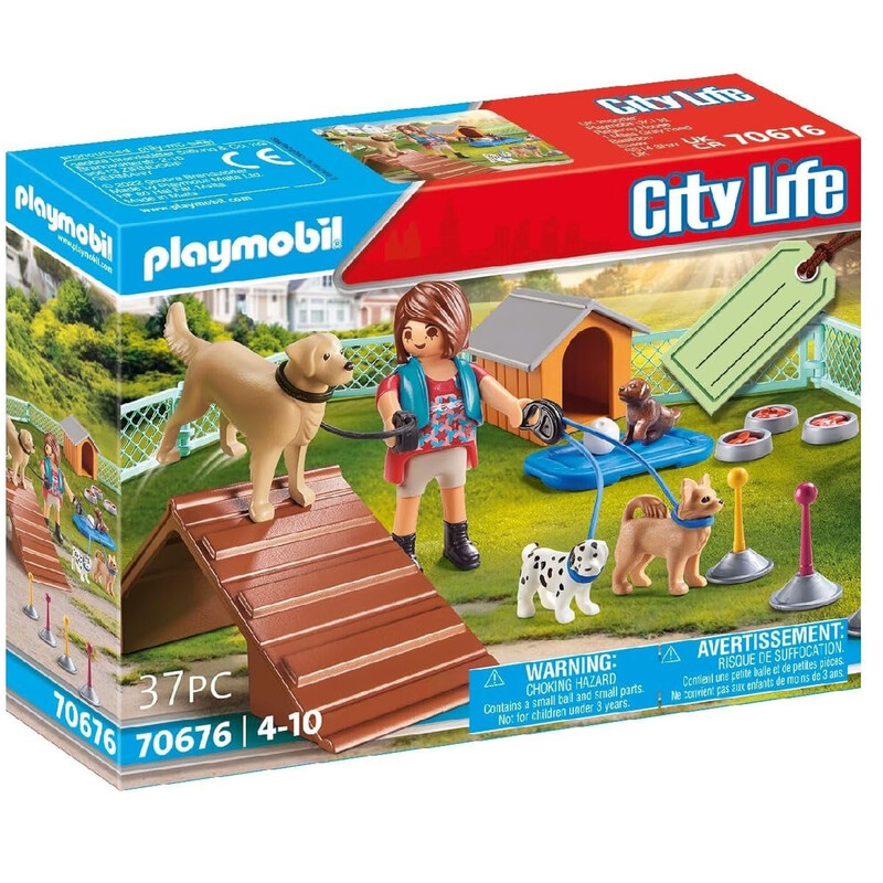 Set Cadeau Educatrice Et Chiens Playmobil La Boîte Avec Accessoires Inclus - vue 9
