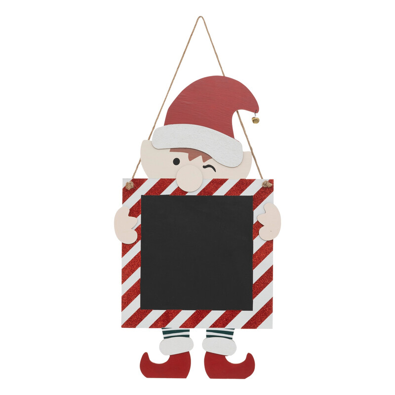 Feeric Elf Schoolbord Hangdecoratie - Rood, 50 cm