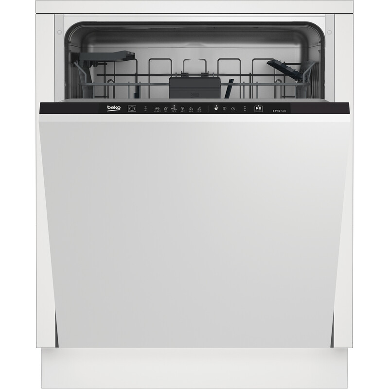 Beko BDIN16O45W: Vollintegrierte Geschirrspülmaschine mit Quick&Shine, SelfDry und Hygiene Intense für bis zu 14 Maßgedecke.