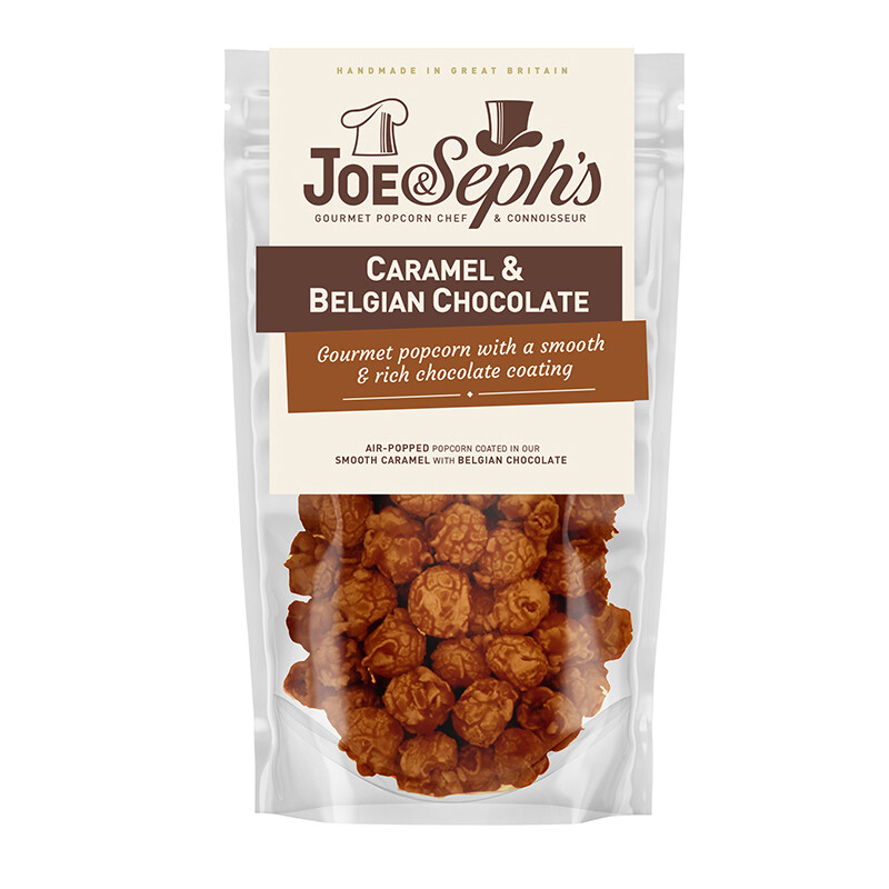 Joe & Seph's Caramel & Belgian Chocolate Popcorn 75g