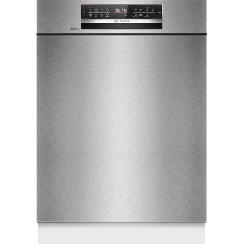 Bosch Serie 6 Einbau-Geschirrspüler 60 cm Gebürsteter Stahl, Home Connect, 14 Maßgedecke, 42 dB, SMU6ECS12E