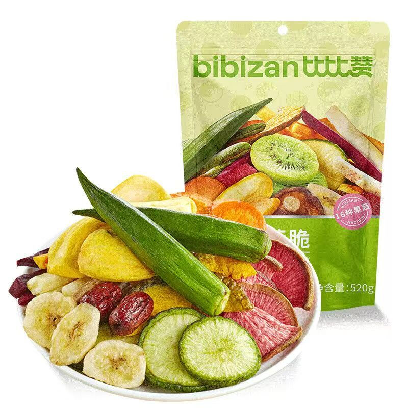 BIBIZAN Gemengde fruit- en groentekrokantjes 250 g