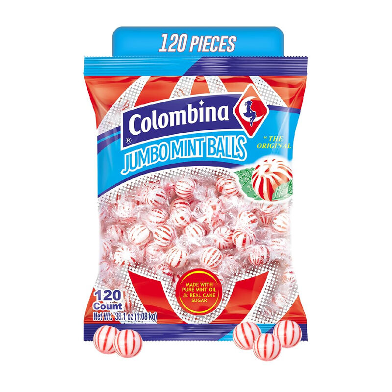 Colombina Jumbo Mint Balls Original 16 x 120s