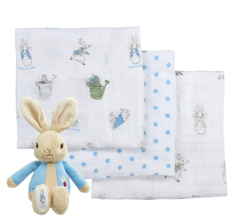 Soft Toy & Muslin Gift Set