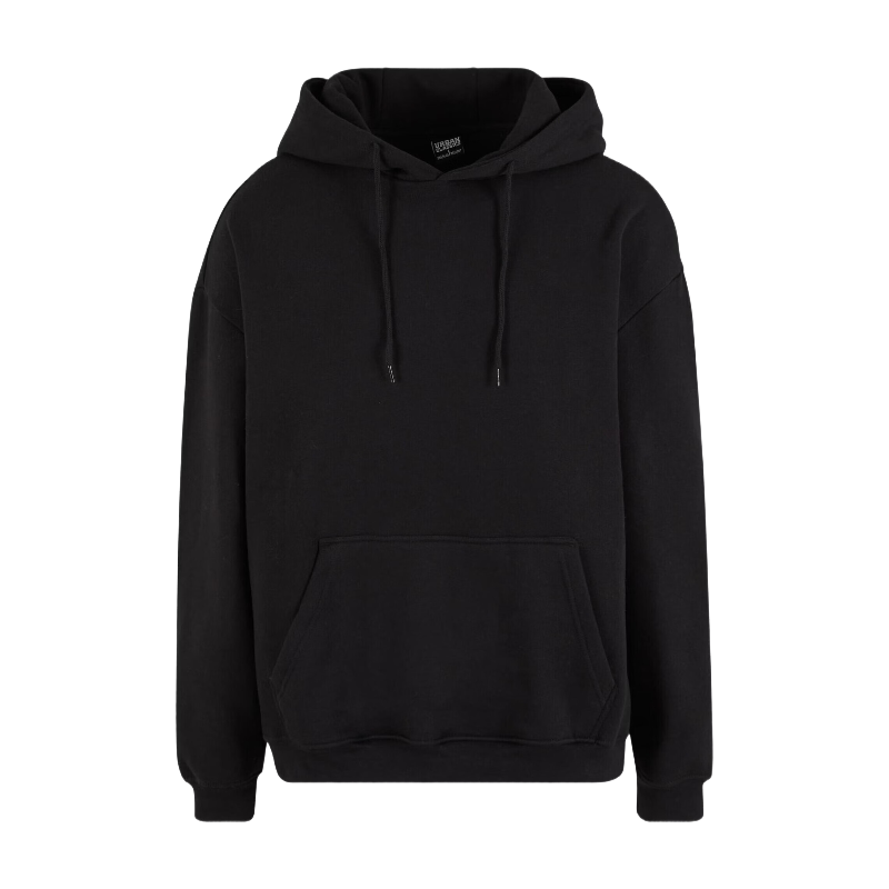 URBAN CLASSICS Basic Sweat à capuche oversize noir - Taille S 8
