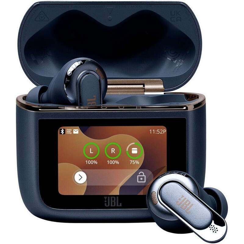 JBL TOUR PRO 3 TWS, Ohrhörer mit True Adaptive Geräuschunterdrückung und kabellosem Aufladen, Blau