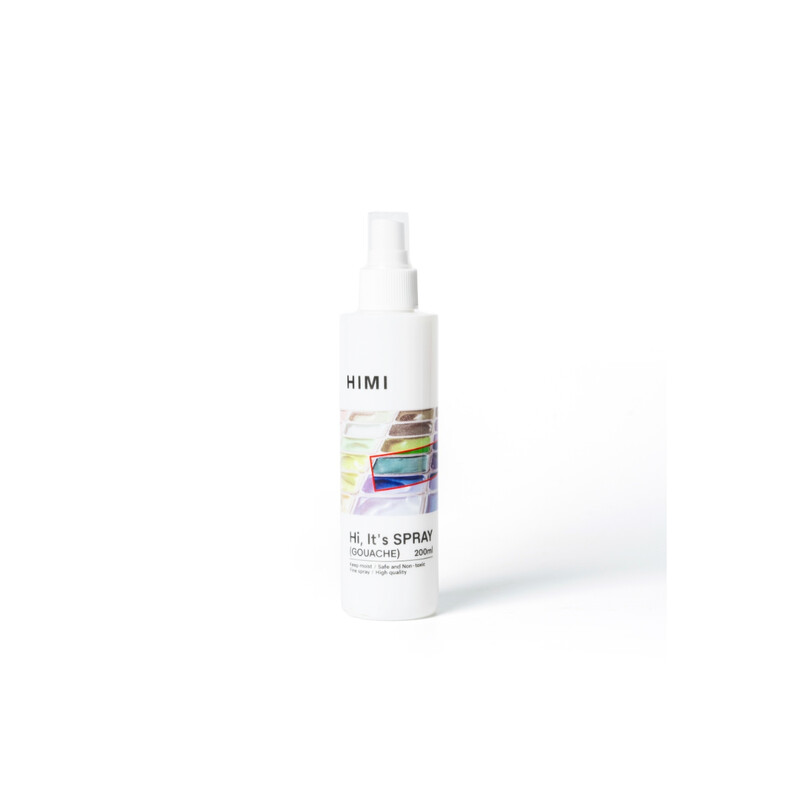 HIMI Gouache Spray 200ml, Keeps Gouache Moist, Reactivates, Prevents Bacteria, Artist Art Set Supplies, Beginners, Long Lasting Paint Colors, Leak-Proof, Safe, Light, Easy to Use Spray - Image 4