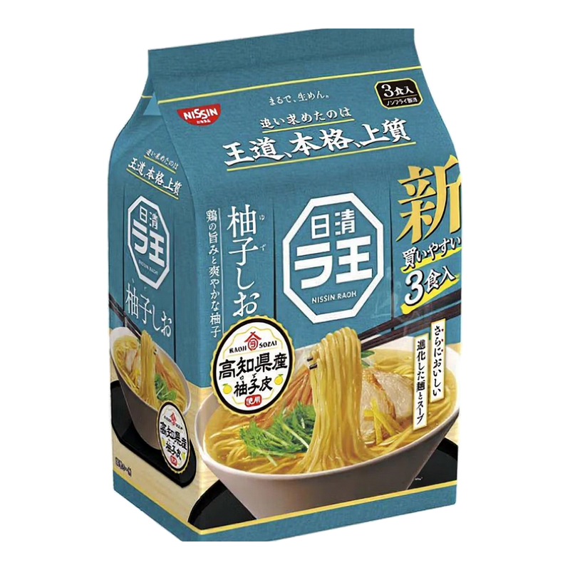 NISSIN RAOH Yuzu Zout 3 porties verpakking 279 g