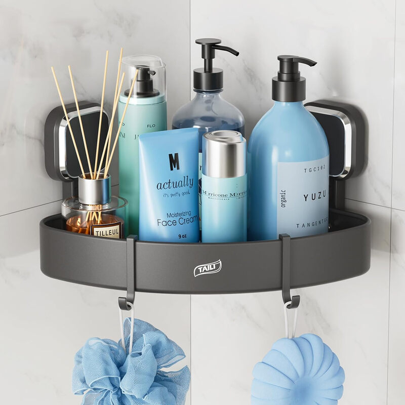 Suction Cup Razor Holder in Shower 2 Pack, Towel, Loofah, Shaver Holder for Bathroom