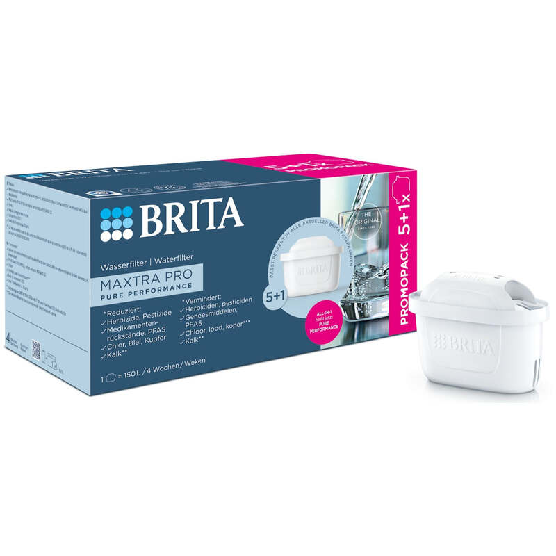Brita Maxtra Pro All-In-1 Waterfilterpatronen 6 Stuks