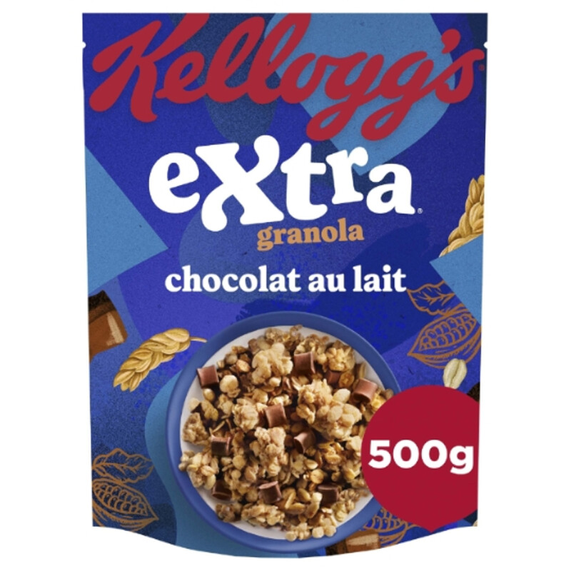 Céréales Extra Granola Au Lait Kellogg' Le Sachet De