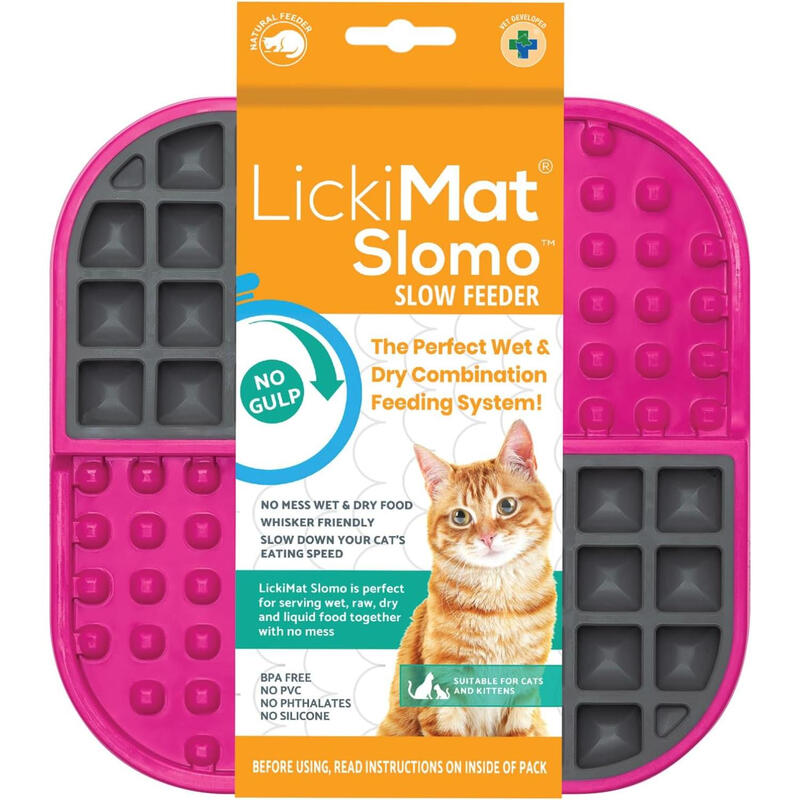 Slomo Cat Slow Feeder Pink