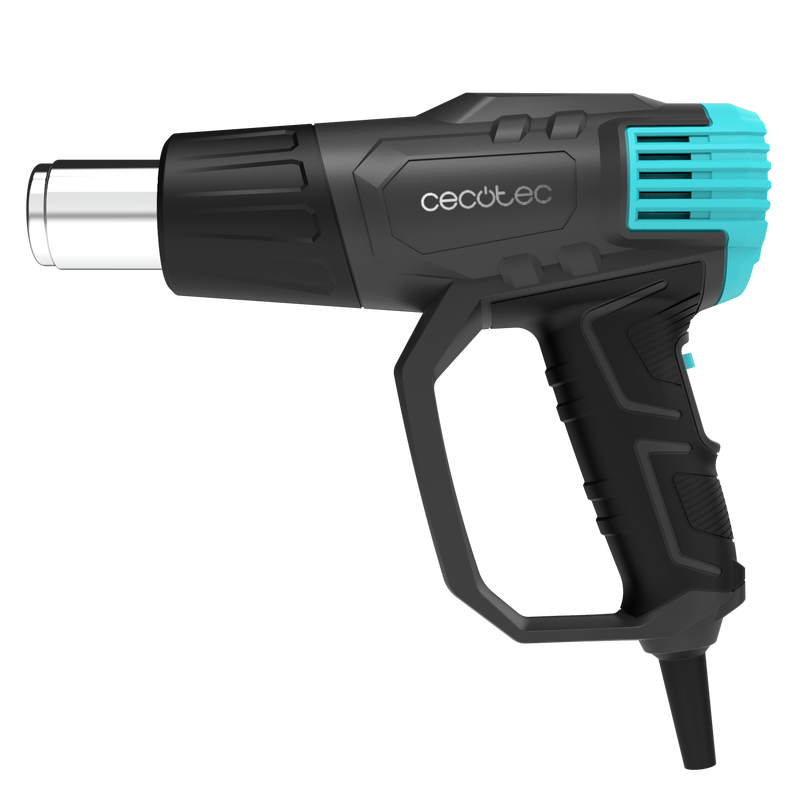 Cecotec Hell Gun 9500 Vision 2000 W Heat Gun - Digital Heat Gun with LCD Display (50°C-600°C), Ultra-Fast Heating, Airflow Control, 4 Nozzles & Carrying Case for Crafting, Vinyl Wrap & Shrink Tubing