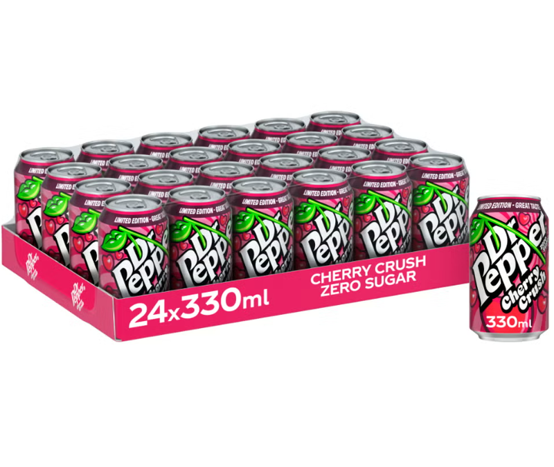 Dr Pepper Zero Cherry Crush 24 x 330 ml