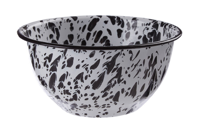Medium Metal Bowl, Stylish Black And Gold Bowl For Snacks, Nuts Or Decor, Durable Met