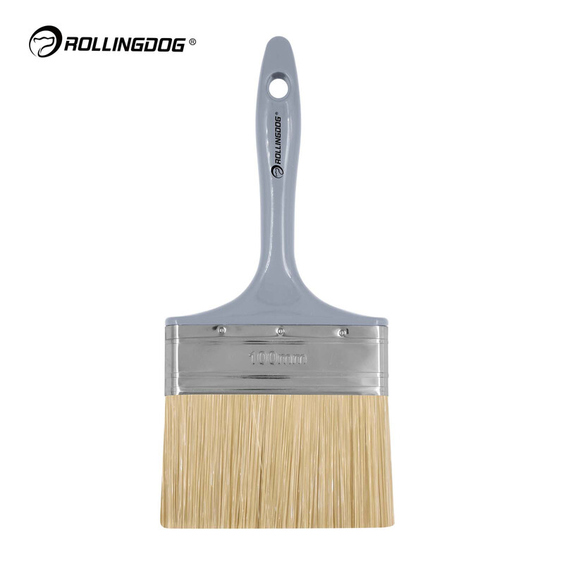 100 mm verfkwast *100% holle vezel *Roestvrijstalen houder. Optionele merkinformatie: Bronsmerknaam: ROLLINGDOG Doelmerknaam: ROLLINGDOG