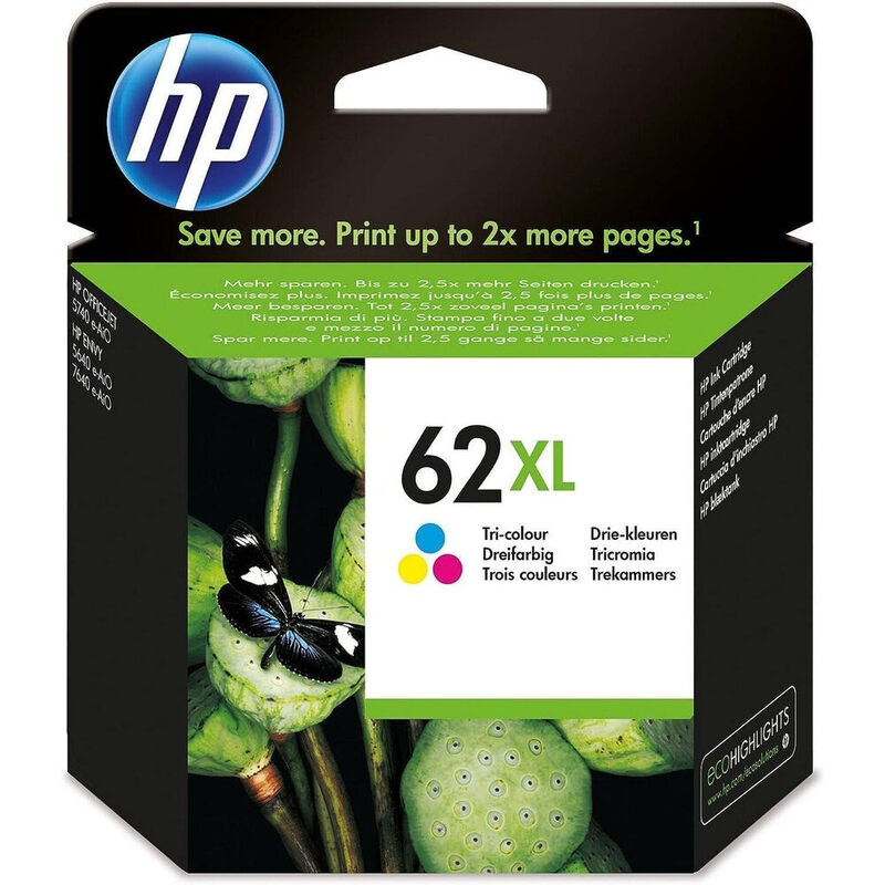 HP Cartouche d'encre trois couleurs 62XL C2P07AE#UUS