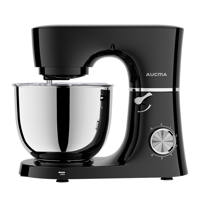 AUCMA staande mixer, 6 liter, 6 snelheidsstanden, kantelbare kop, 3-in-1 staande mixer met mengkom, deeghaak, garde en menghaak, mixer voor bakken, taart, brood, pizza, gebak, pasta en de meeste huishoudelijke koks, 450 W DC-motor van zuiver koper (6 lite