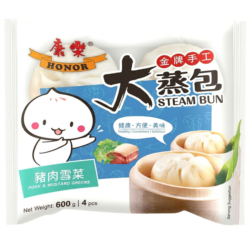 Honor White Bun-Pork With Mustard Greens 600G