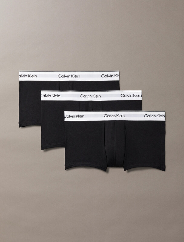 Calvin Klein 3 Pack Low Rise Trunks - Icon Cotton Stretch - Zwart M