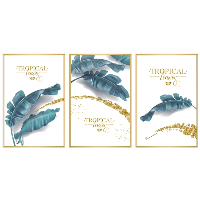 Polygonal bordered plant and flower art magic picture, peelable and stickable 3D thre