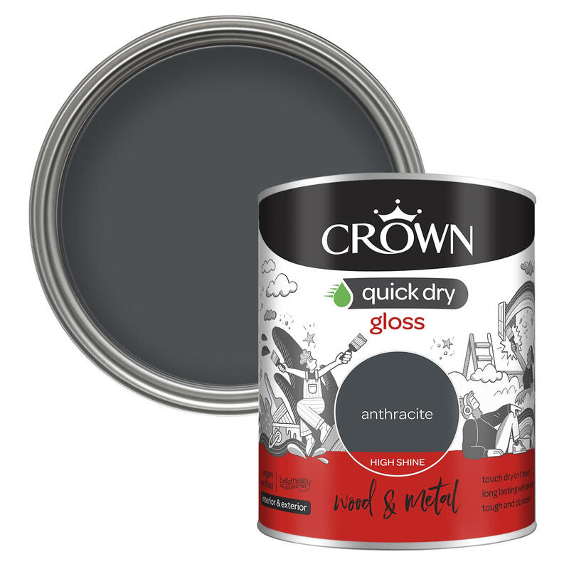 Quick Dry Gloss Anthracite 750ML