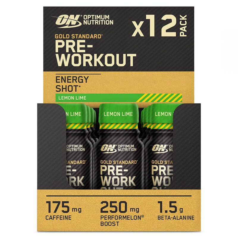 Optimum Nutrition Gold Standard Pre-Workout Shot - 12 x 60 ml - Zitrone & Limette