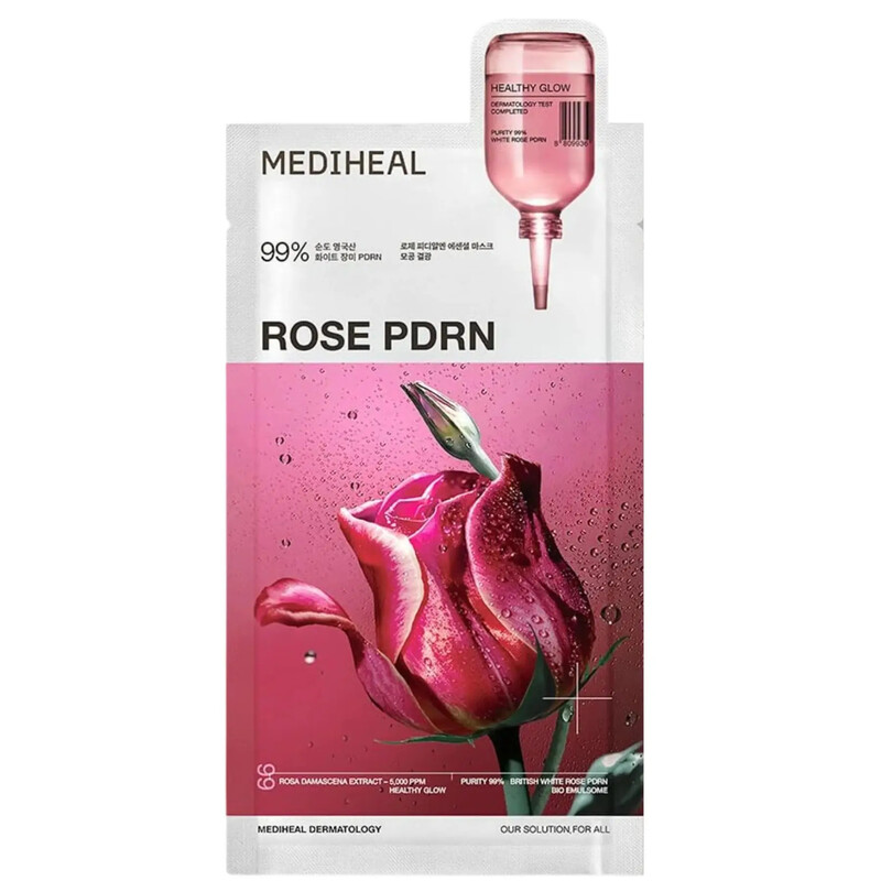 Mediheal Clean & Silk Pore-Cleansing Mask with Rose Essence, 10+1pcs