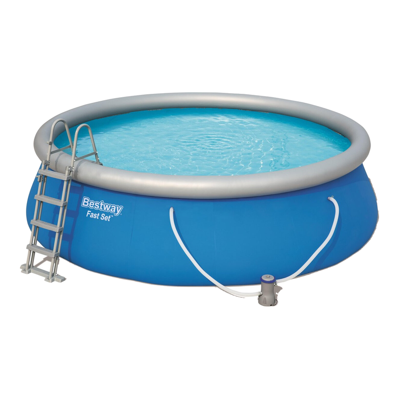 Bestway snelle opzet zwembad - rond, 4,57 m x 1,22 m, blauw