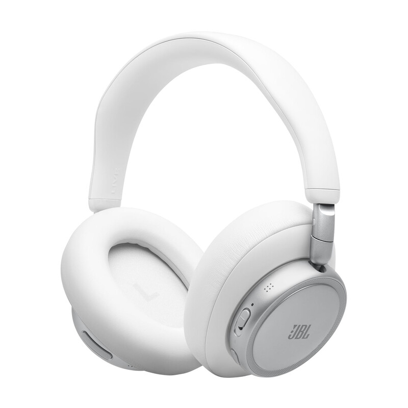 JBL Live 780NC Kabellose Over-Ear-Kopfhörer JBLLIVE780NCWHT, True Adaptive Noise Cancelling 2.0, Hi-Res JBL Spatial Sound, 80 Stunden Akku, Bluetooth 6.0 Multipoint, 2-Mikrofon AI Perfect Calls 2.0, Weiß
