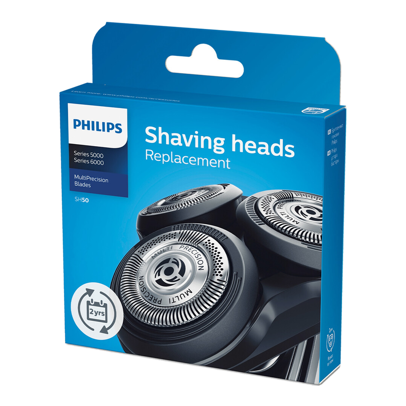 PHILIPS Replacement Shaver Heads, Fits All Series 5000 Models, SH50/50