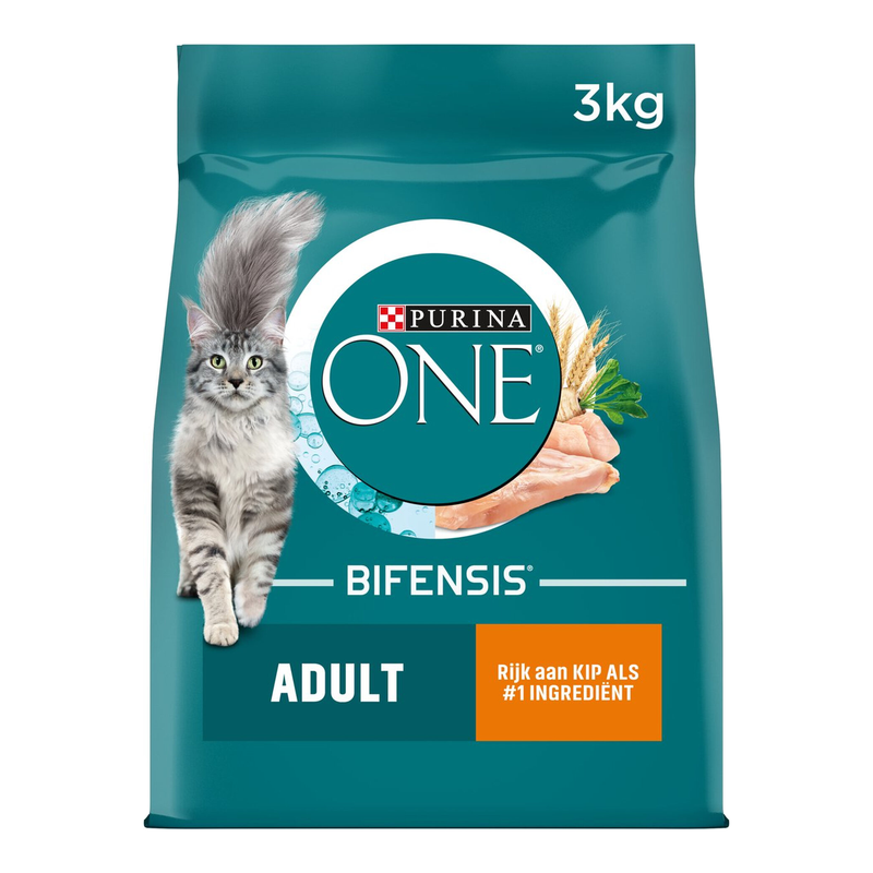 PURINA ONE Adult kip / volkoren granen 3 kg